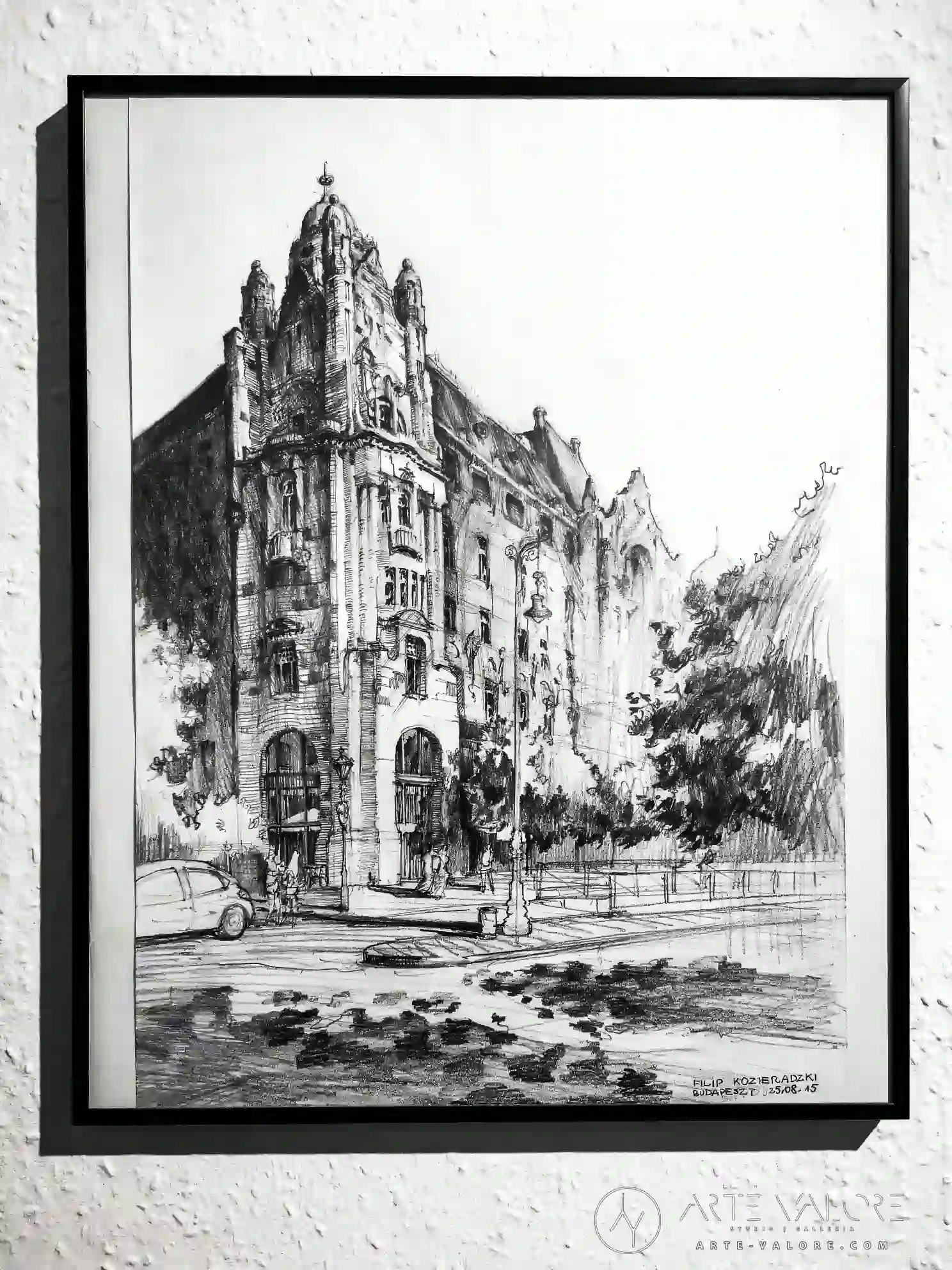 Gresham Palace, Budapeszt, Rysunek Ołówkiem