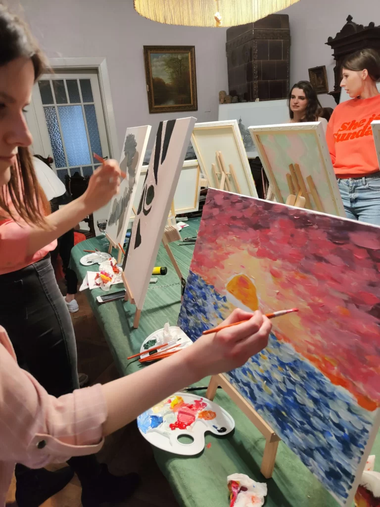 wino i malowanie warszawa