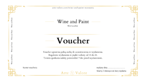 voucher wine and paint arte valore